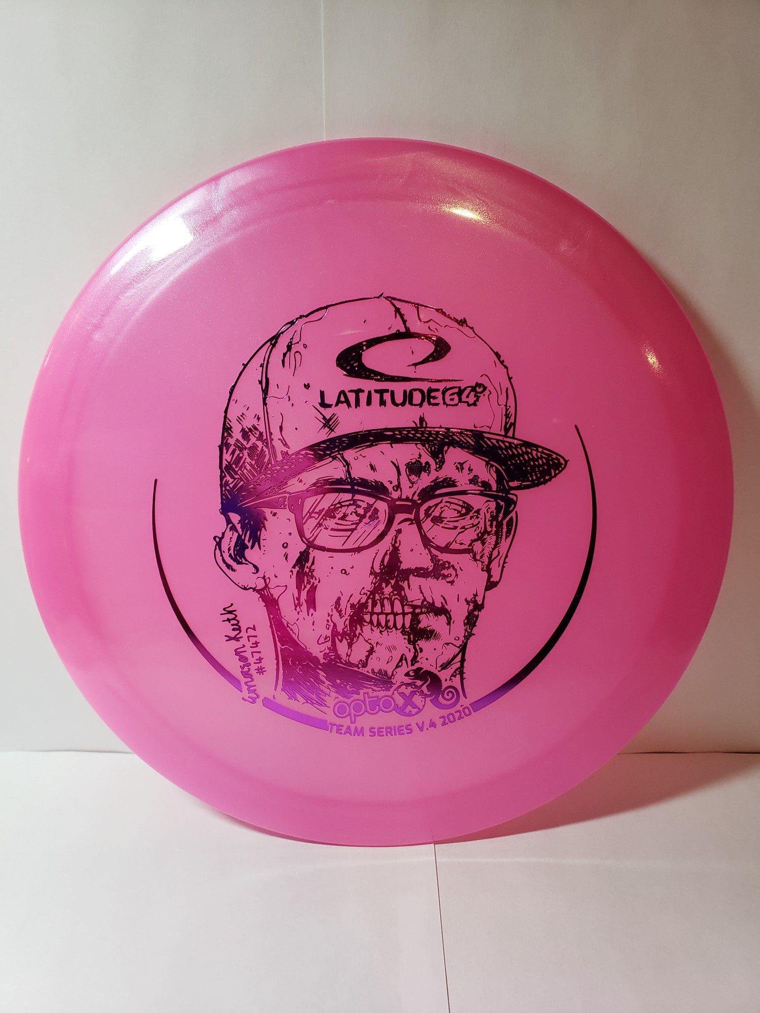 Latitude 64 Explorer Fuzion Snowline Tour Series disc golf disc side view