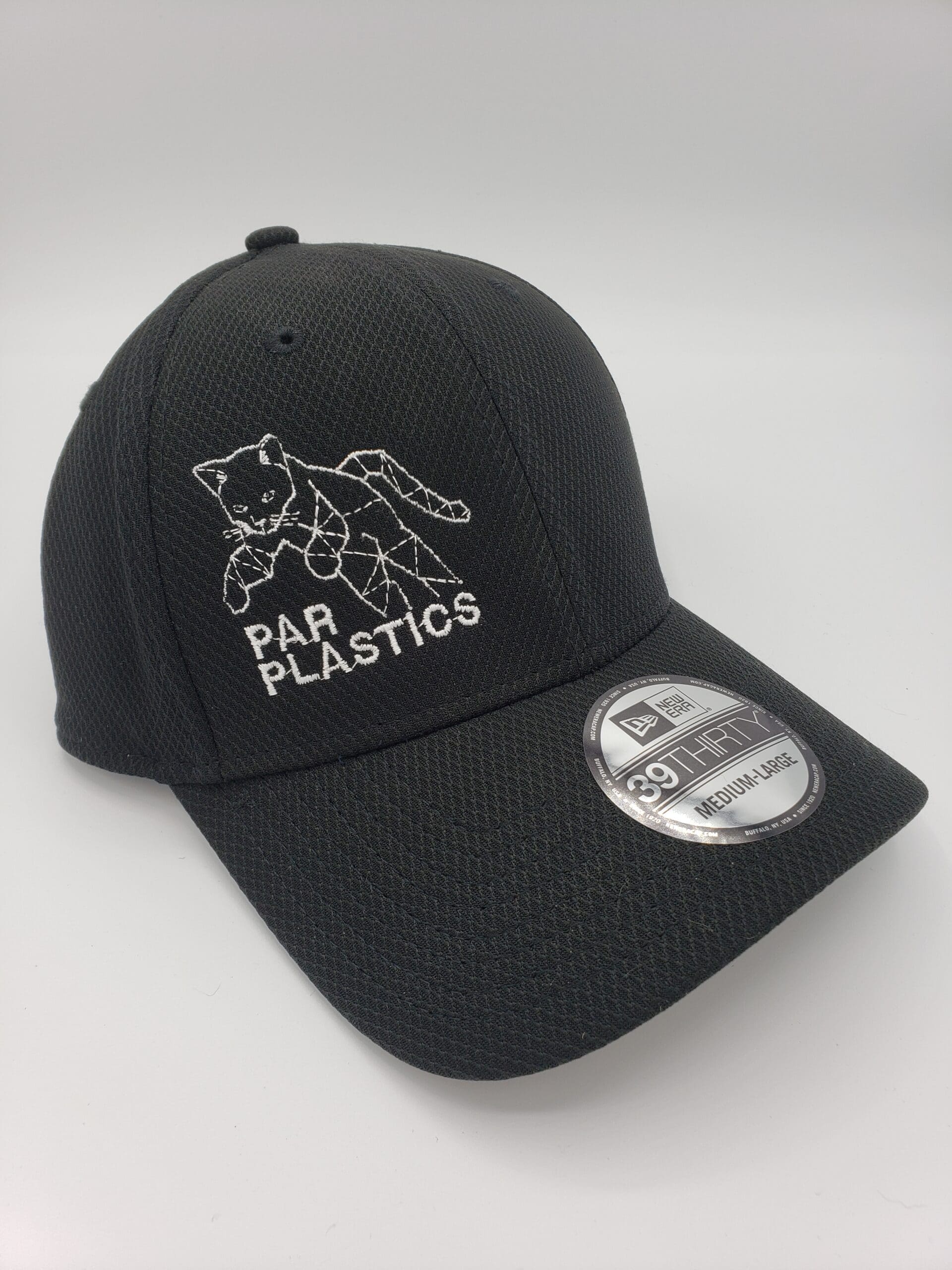 Par Plastics Diamond Era Stretch Cap black disc golf disc front view