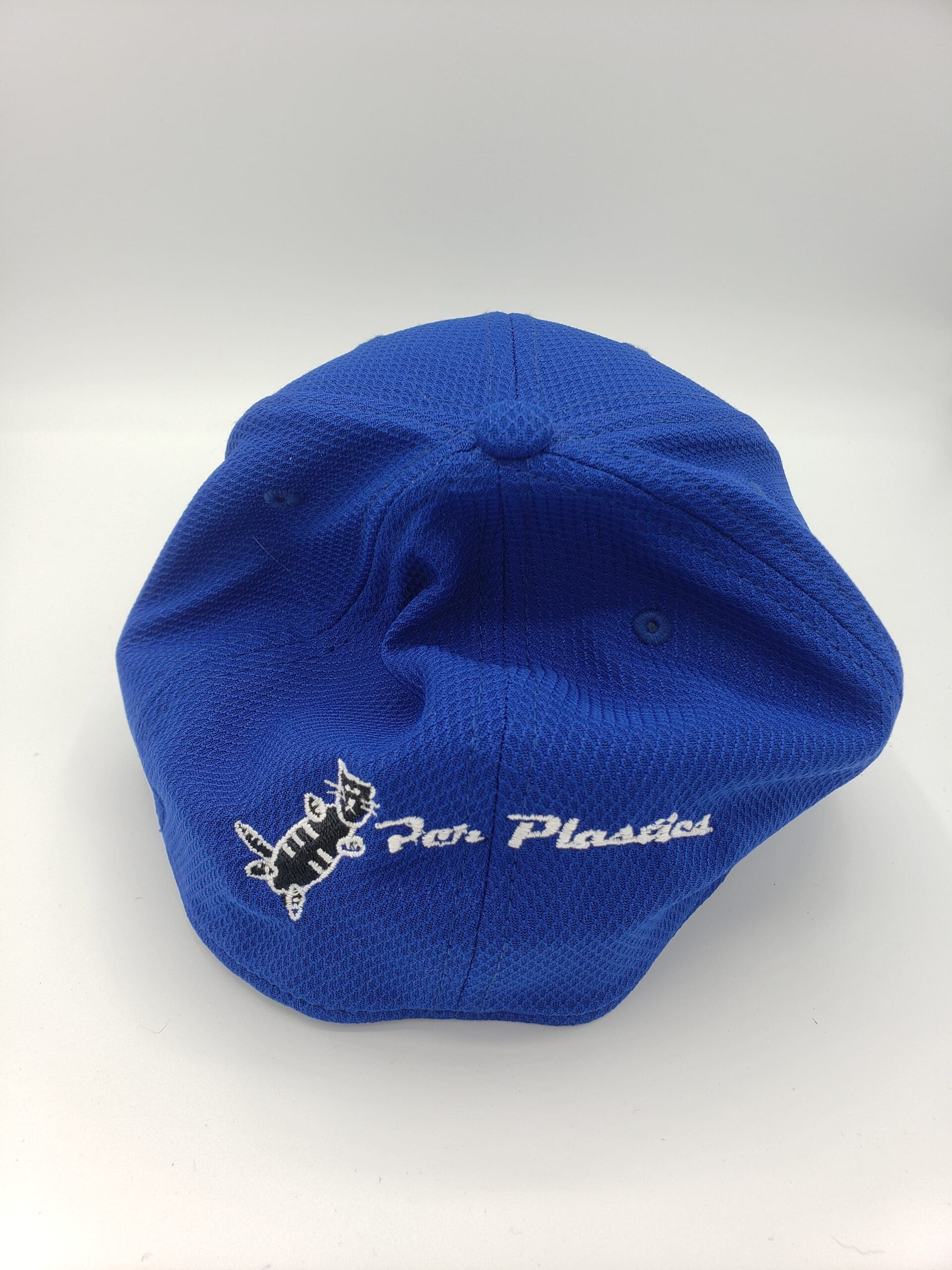 Par Plastics Diamond Era Stretch Cap royal blue disc golf disc back view