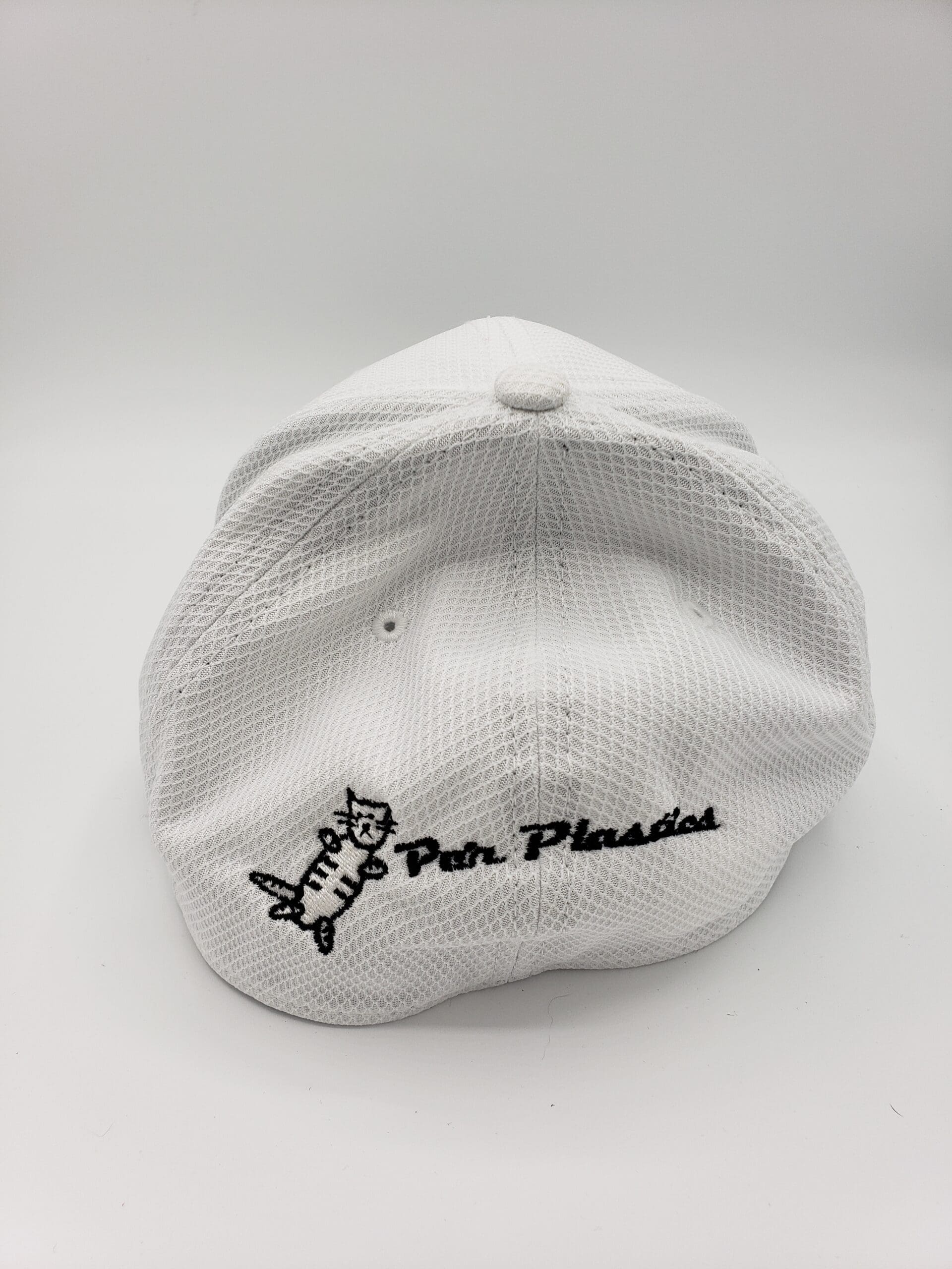 Par Plastics Diamond Era Stretch Cap white disc golf disc back view