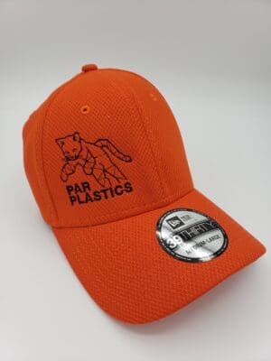 Par Plastics Diamond Era Stretch Cap orange disc golf disc front view