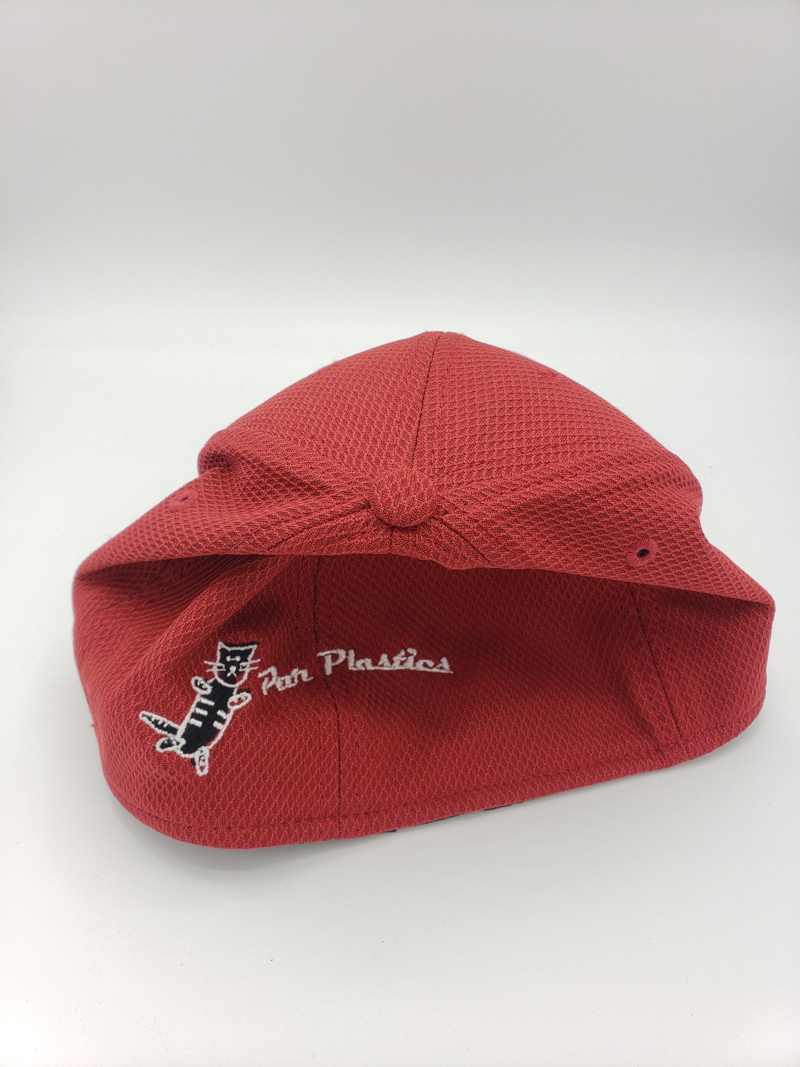 Par Plastics Diamond Era Stretch Cap red disc golf disc back view