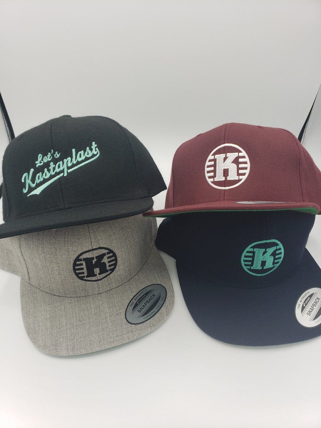 Kastaplast Solid Back Snapback Cap disc golf disc front view
