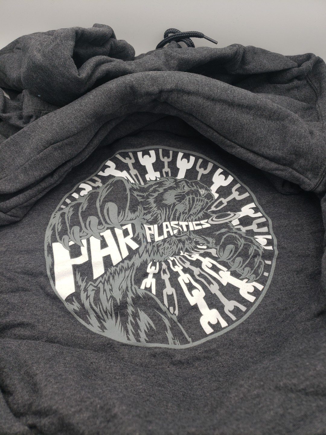 Par Plastics Zip-Up Blend Hoodies disc golf disc top view