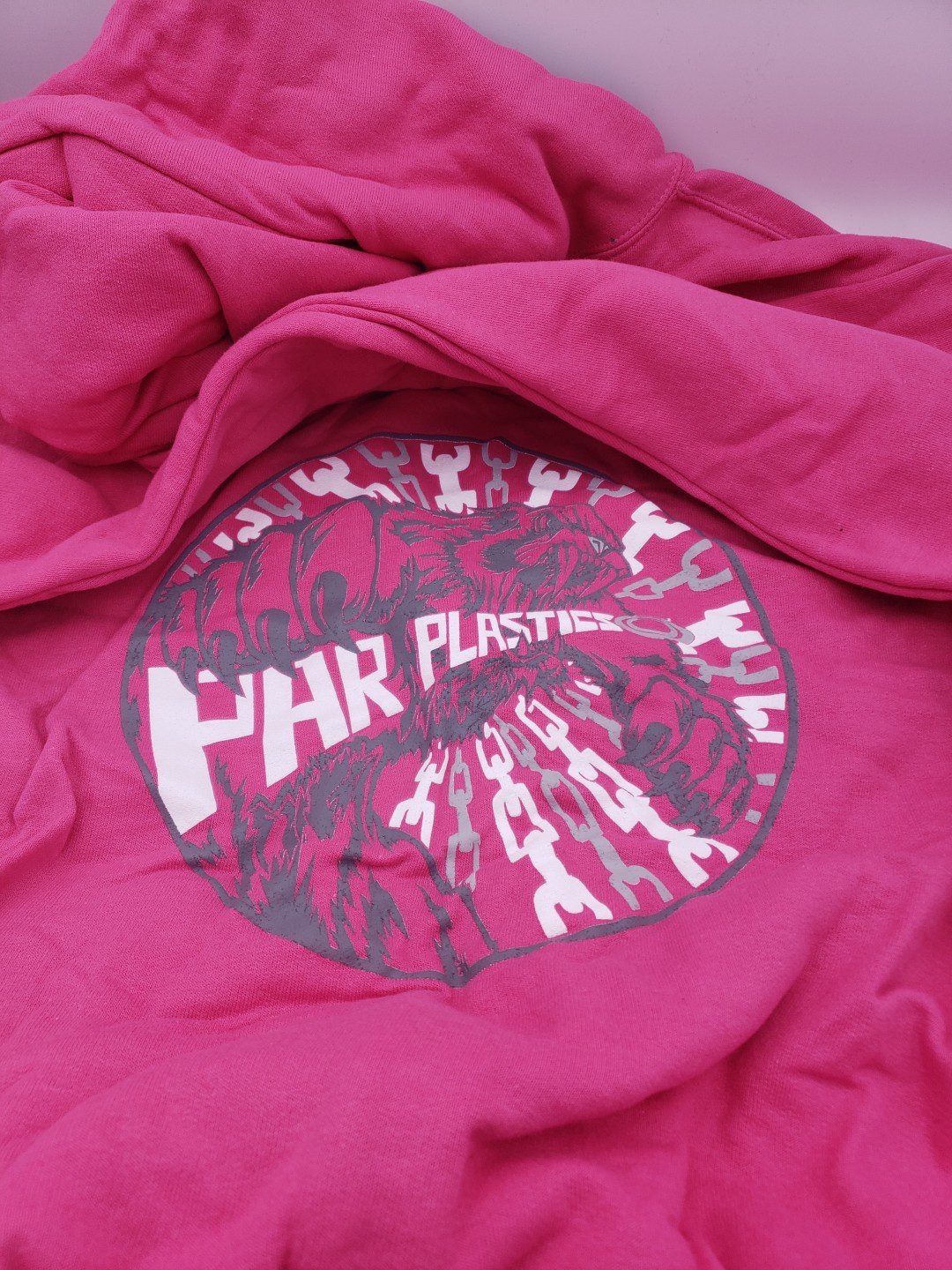 Par Plastics Zip-Up Blend Hoodies disc golf disc detail view