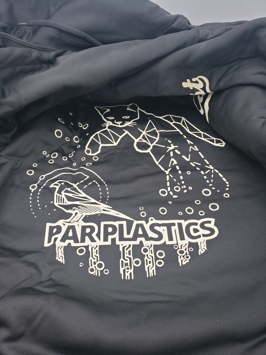Par Plastics Kastaplast Collaboration Performance Hoodies disc golf disc side view