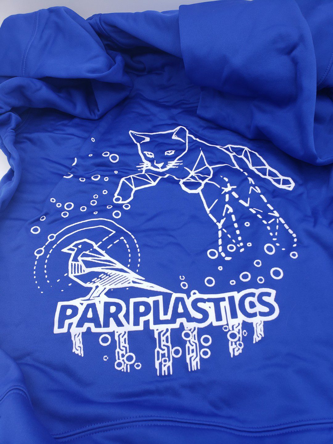 Par Plastics Kastaplast Collaboration Performance Hoodies disc golf disc back view