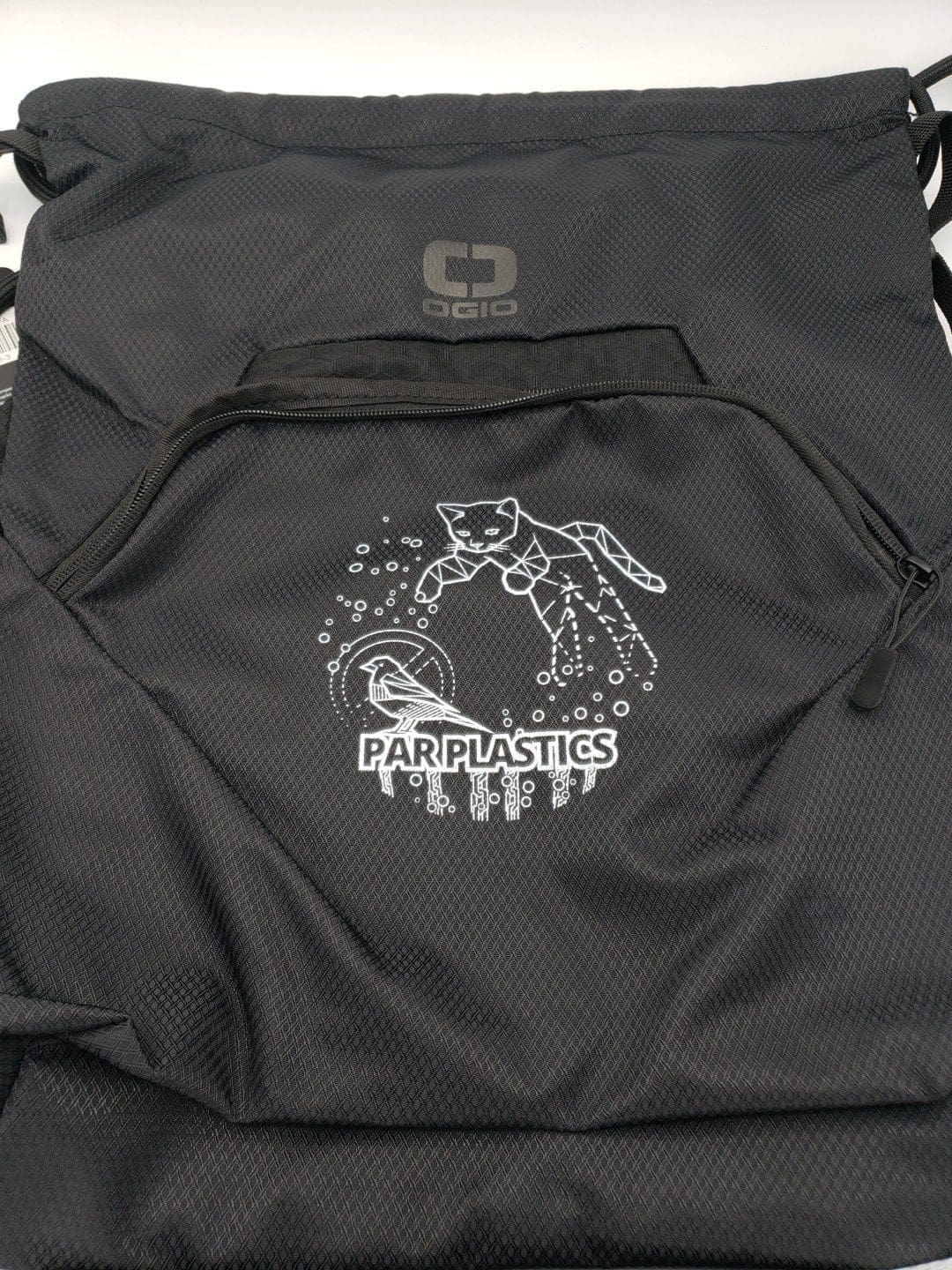 Par Plastics Power Kitty Ogio Cinch Pack disc golf disc front view