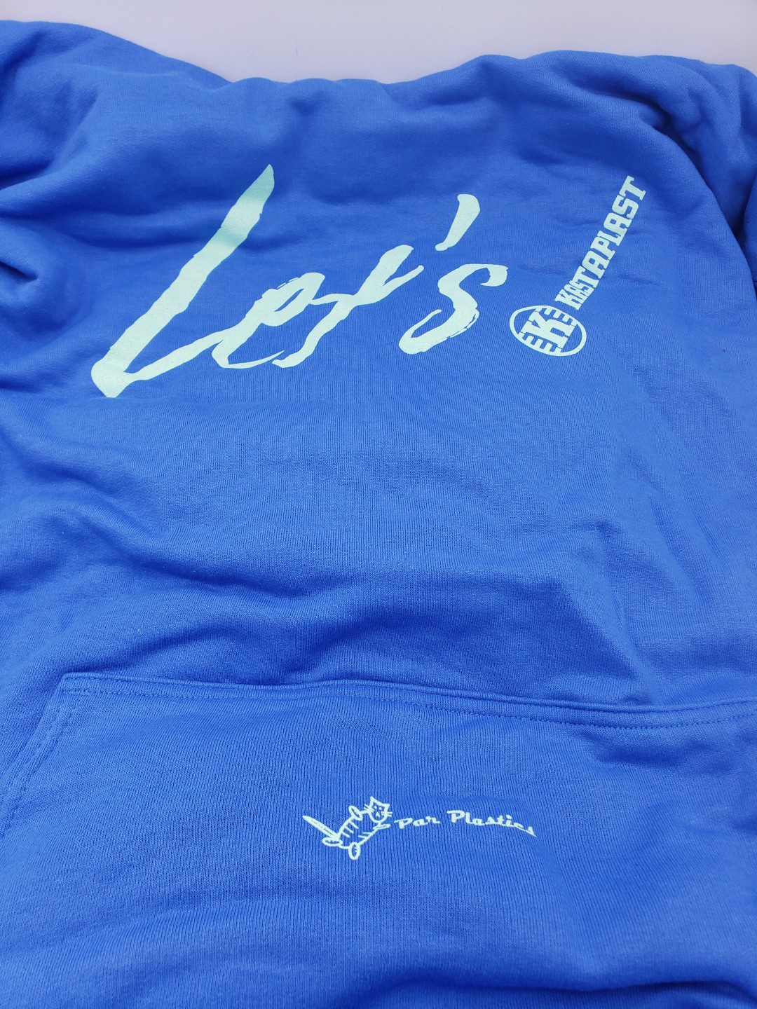 Kastaplast Pullover Blend Hoodies by Par Plastics disc golf disc back view