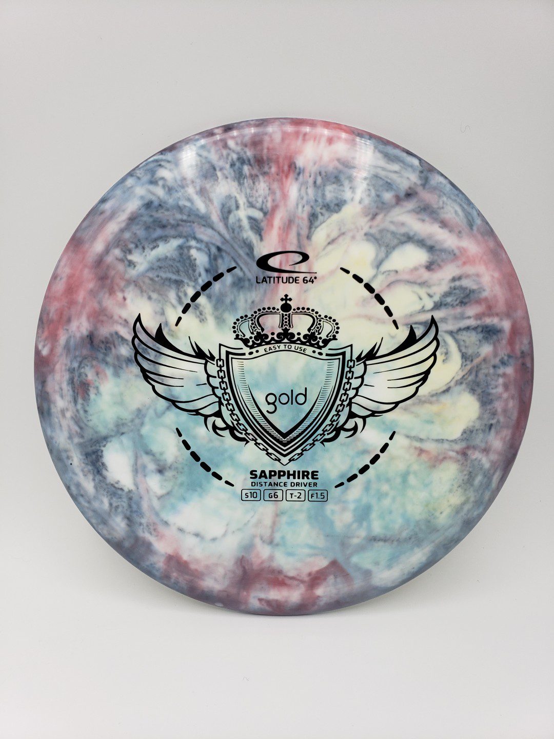 Latitude 64 Sapphire disc golf disc front view