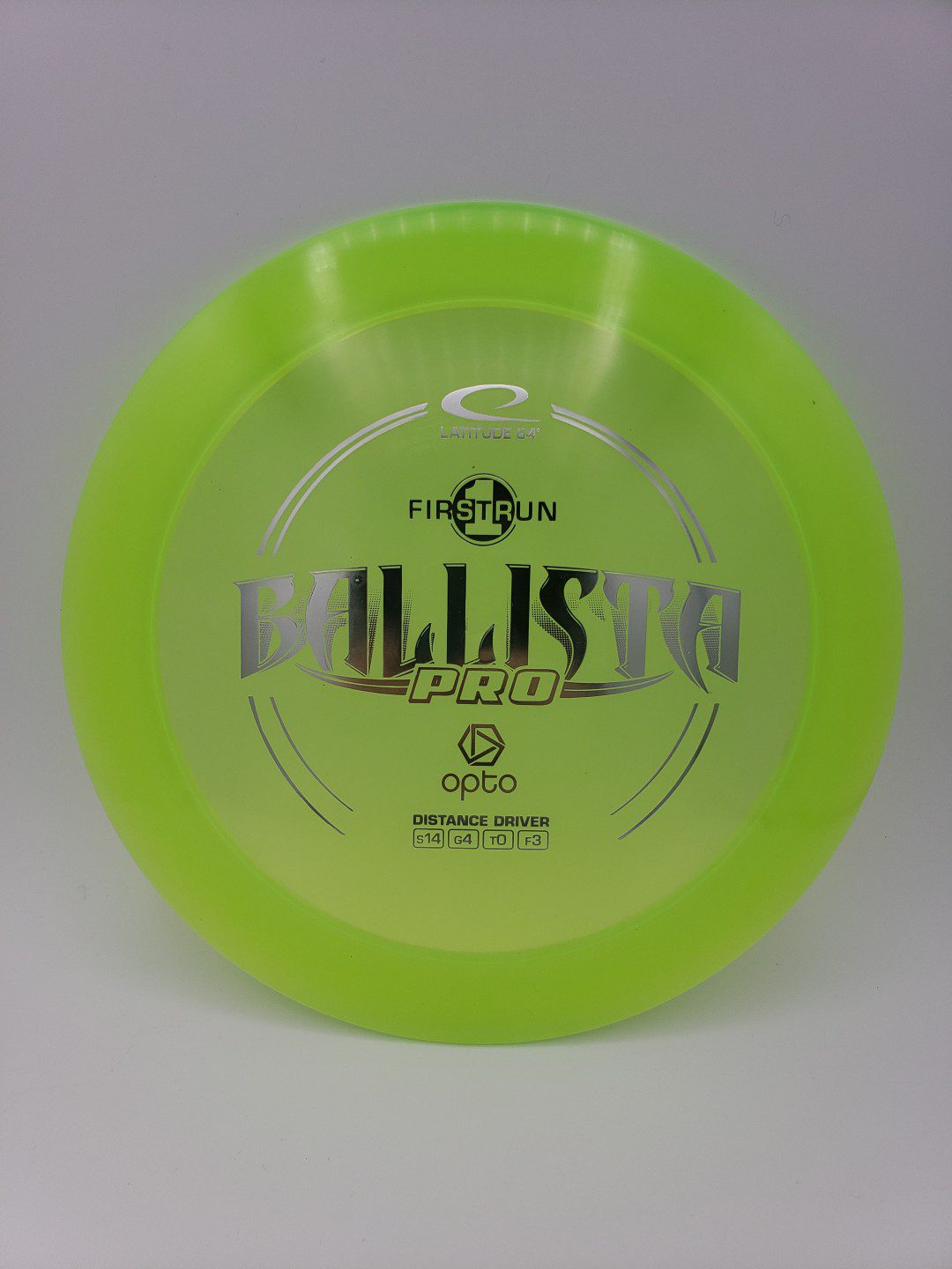 Latitude 64 Ballista Pro disc golf disc front view