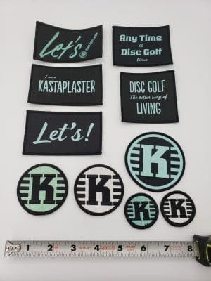 Kastaplast Sew-On Patches disc golf disc front view