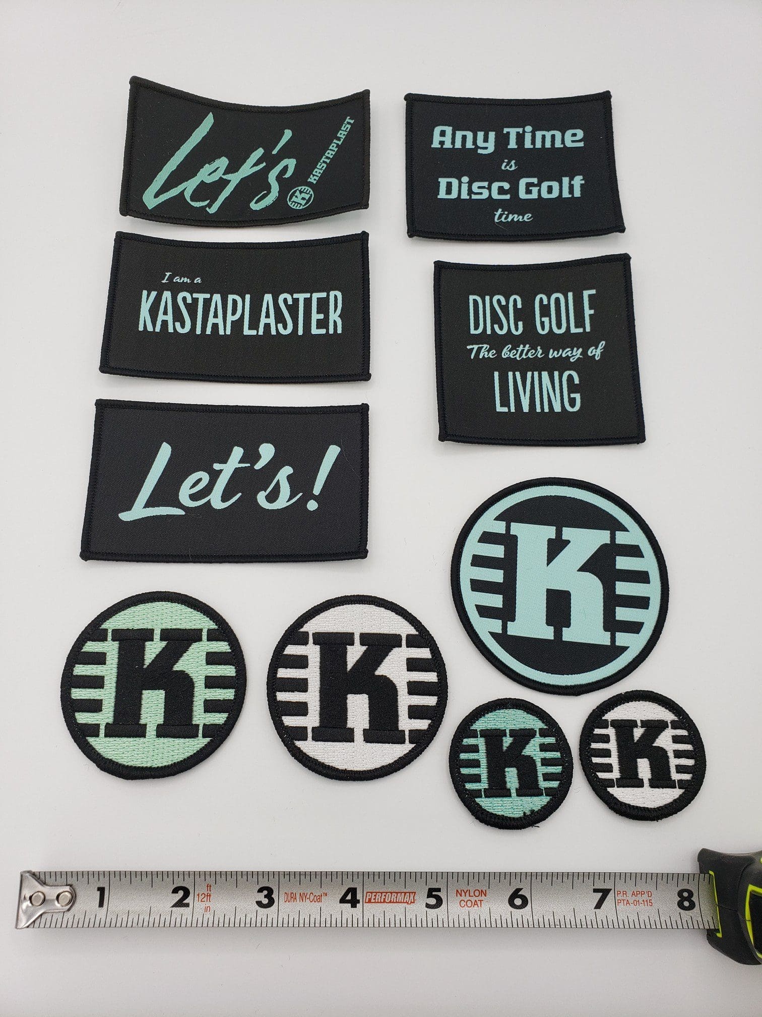 Kastaplast Sew-On Patches disc golf disc front view
