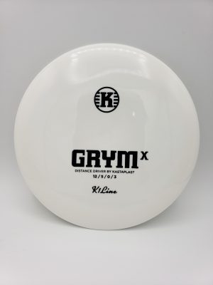 Kastaplast K1 Grym X white disc golf disc front view