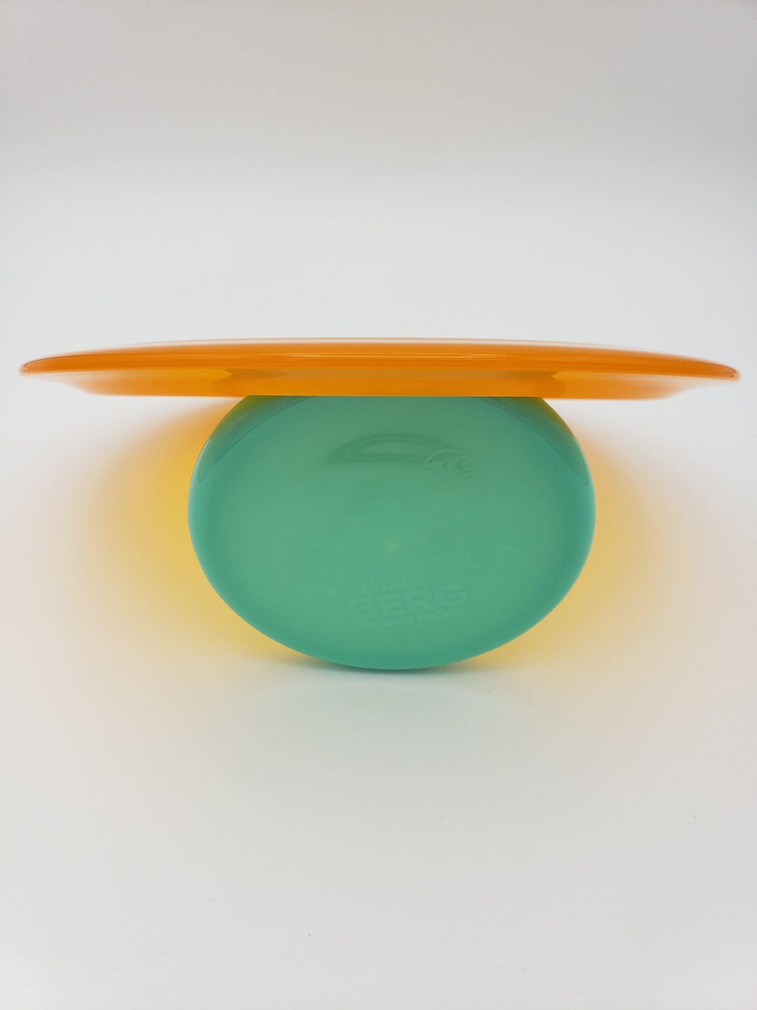 Kastaplast K1 Rask orange disc golf disc back view