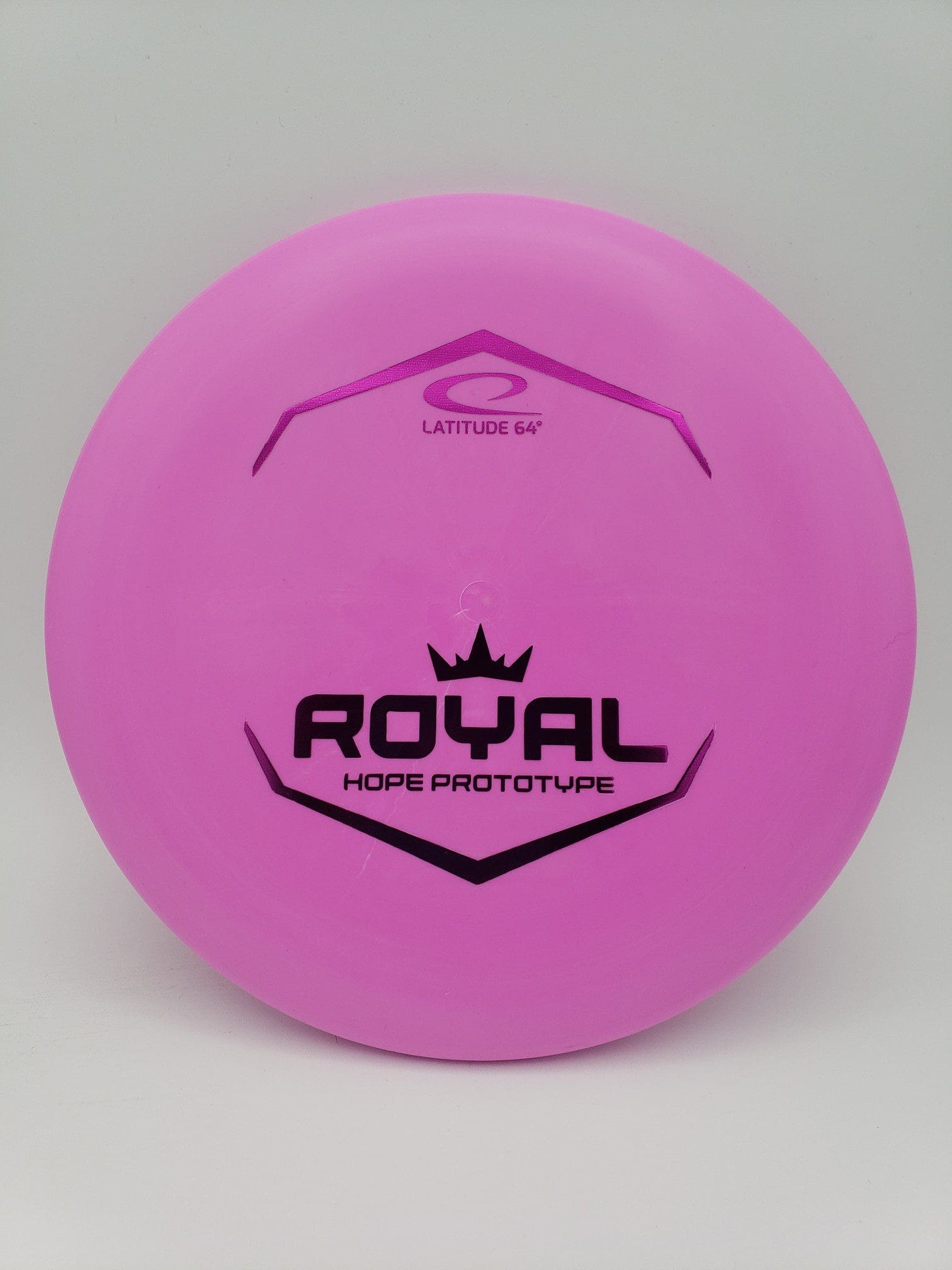 Latitude 64 Royal Sense Hope prototype disc golf disc front view