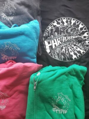 Par Plastics Zip-Up Blend Hoodies disc golf disc front view