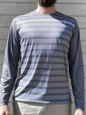 Kastaplast Function Men's Performance Long Sleeve grey disc golf disc front view