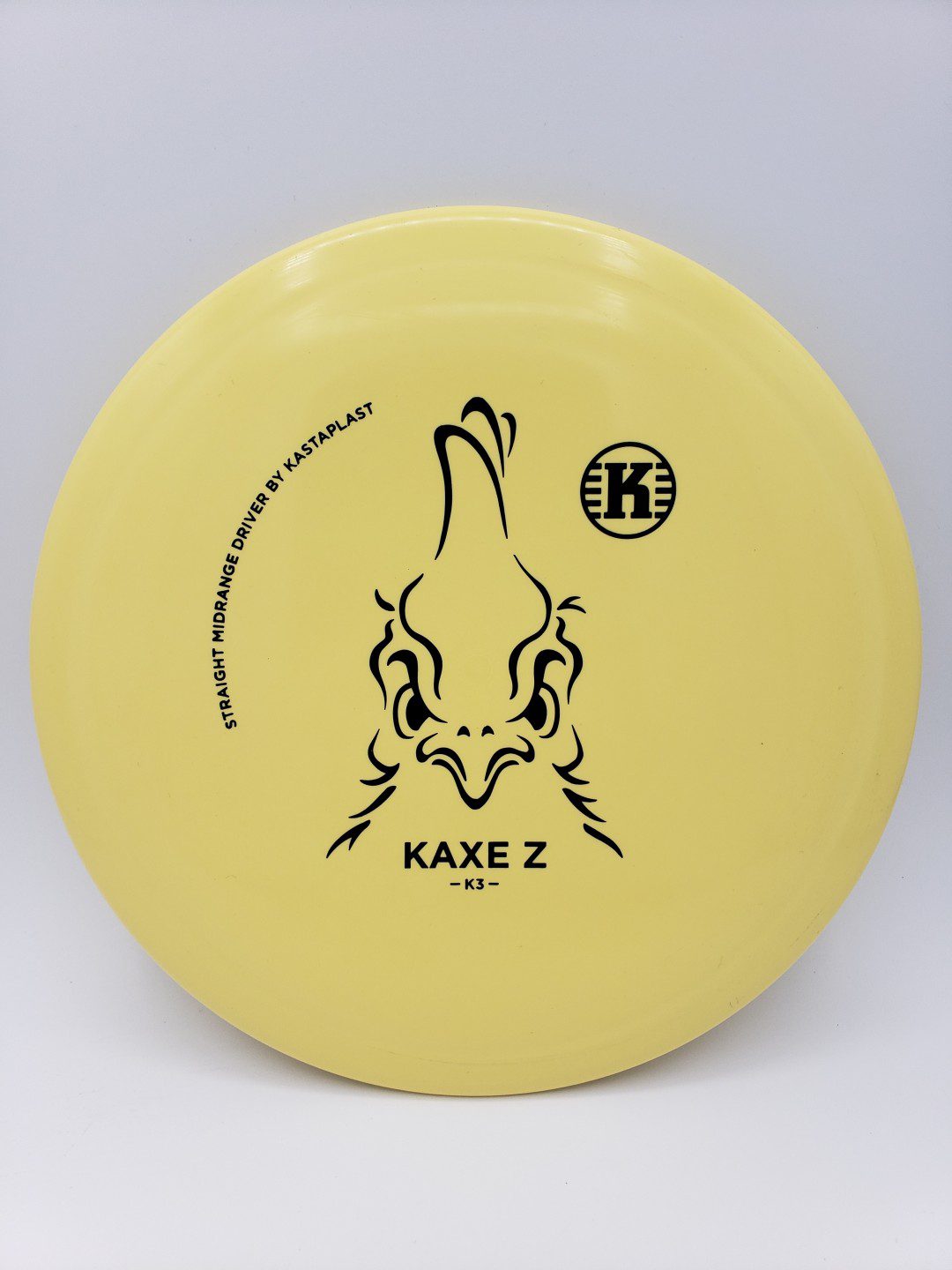 Kastaplast K3 Kaxe Z buttermilk disc golf disc front view