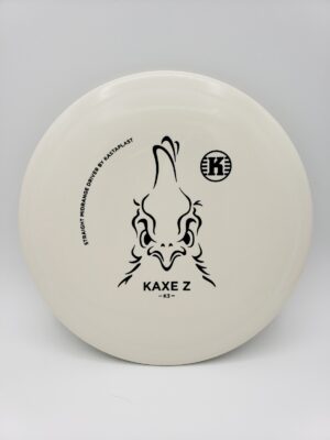 Kastaplast K3 Kaxe Z white disc golf disc front view