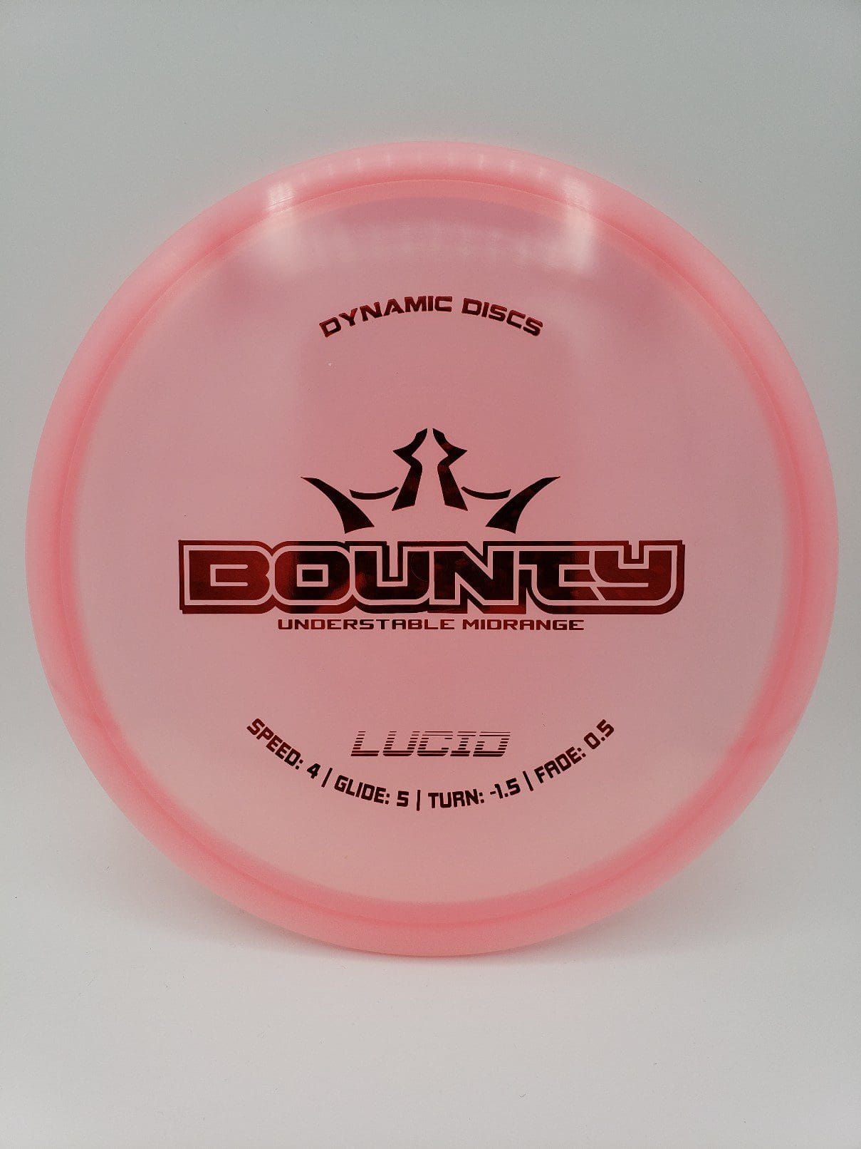 Dynamic Discs Lucid Bounty disc golf disc front view