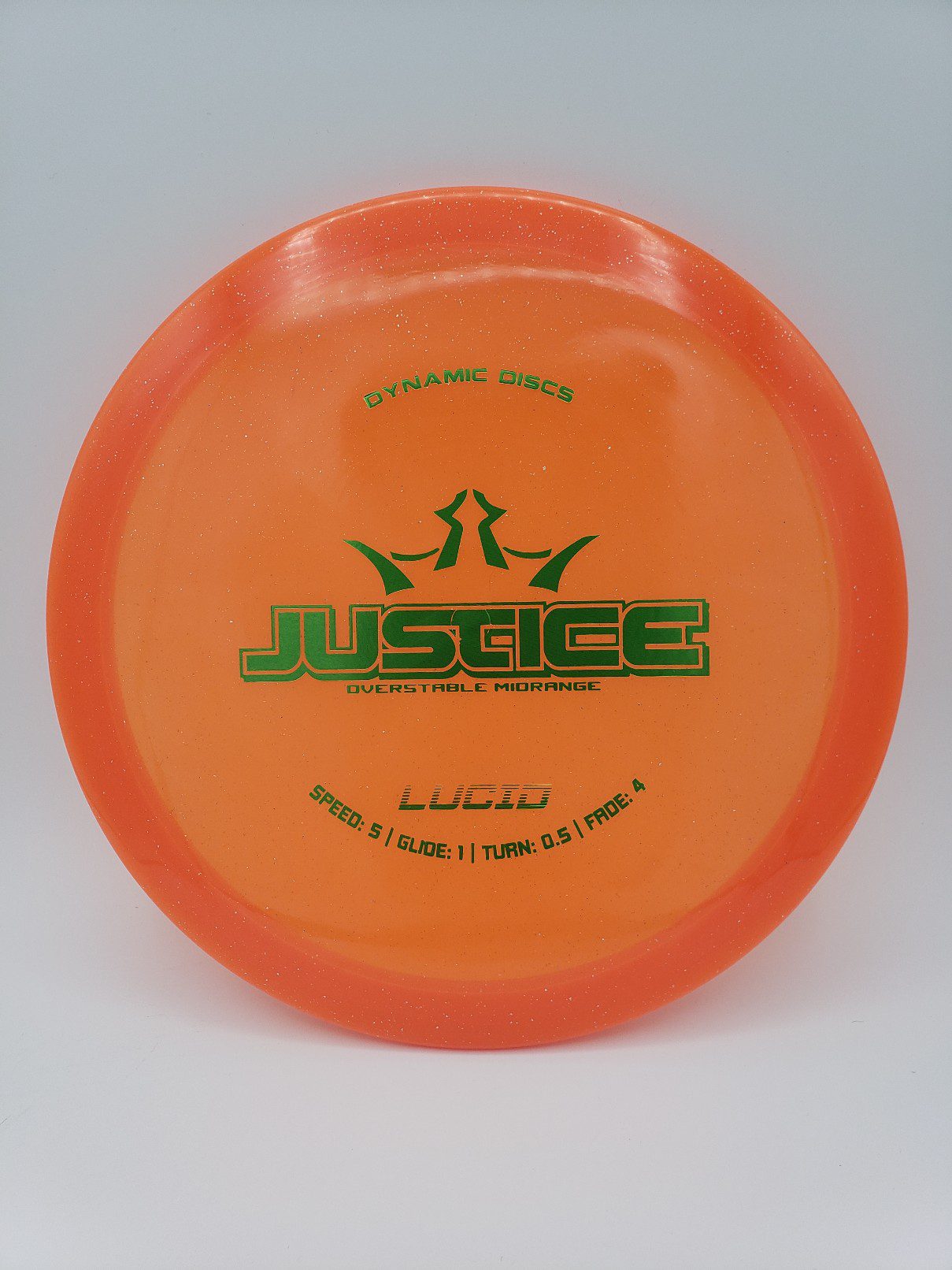 Dynamic Discs Justice disc golf disc front view