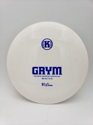 Kastaplast K1 Grym white disc golf disc front view