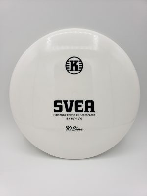 Kastaplast K1 Svea white disc golf disc front view