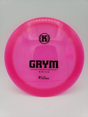 Kastaplast K1 Grym hot pink disc golf disc front view