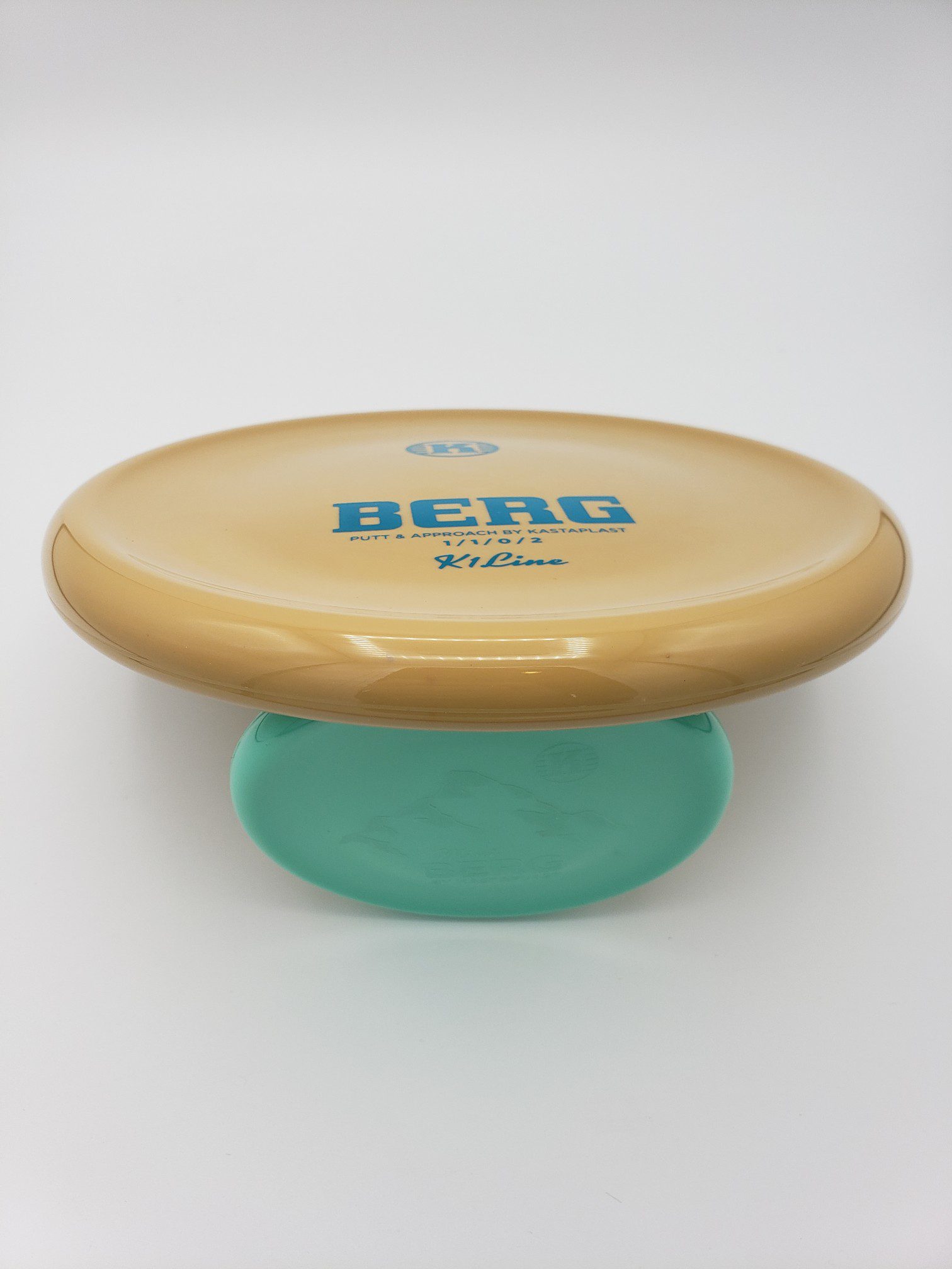 Kastaplast K1 REGRIND Berg beige disc golf disc back view