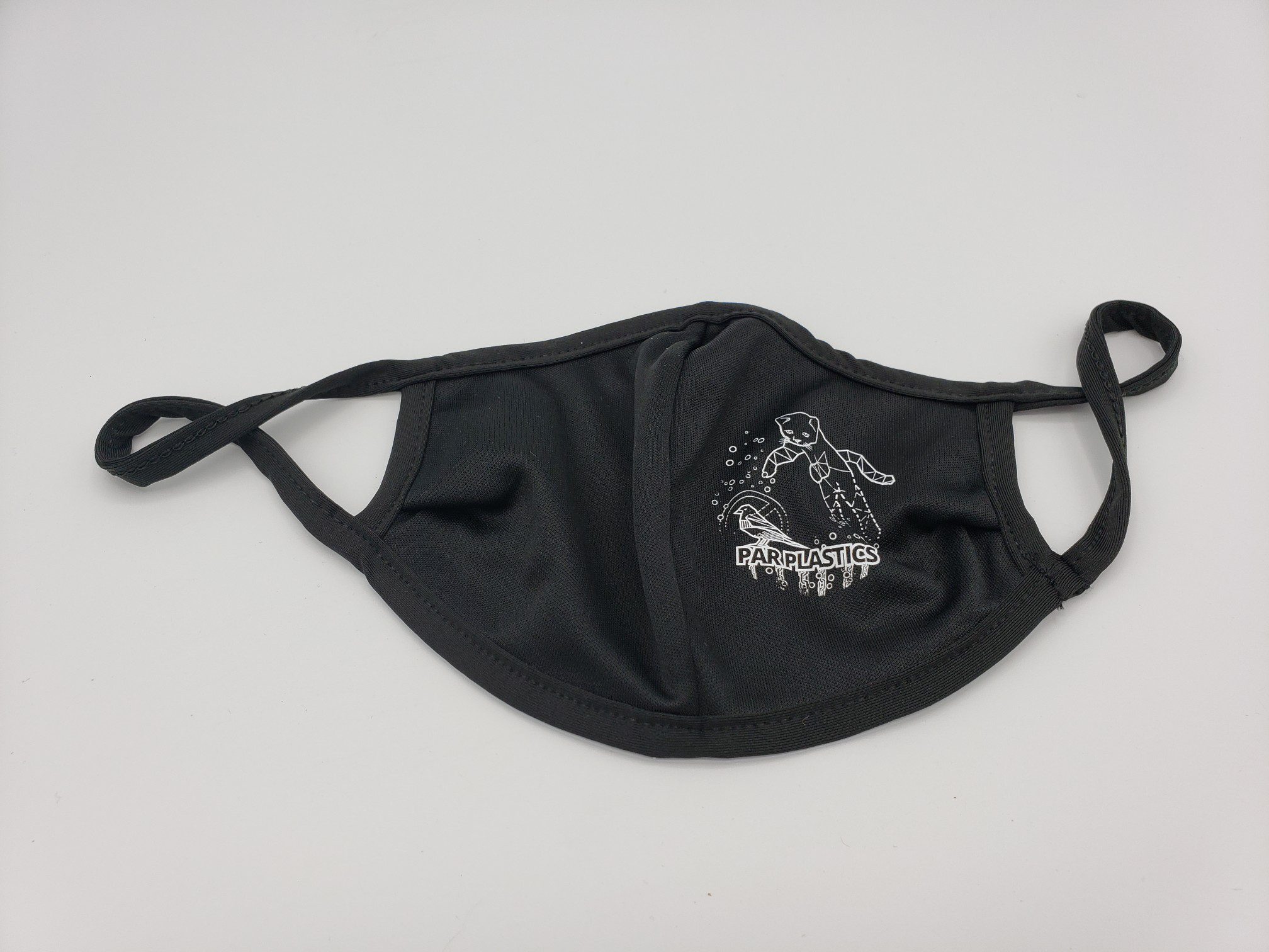 Par Plastics Power Kitty face masks disc golf disc front view