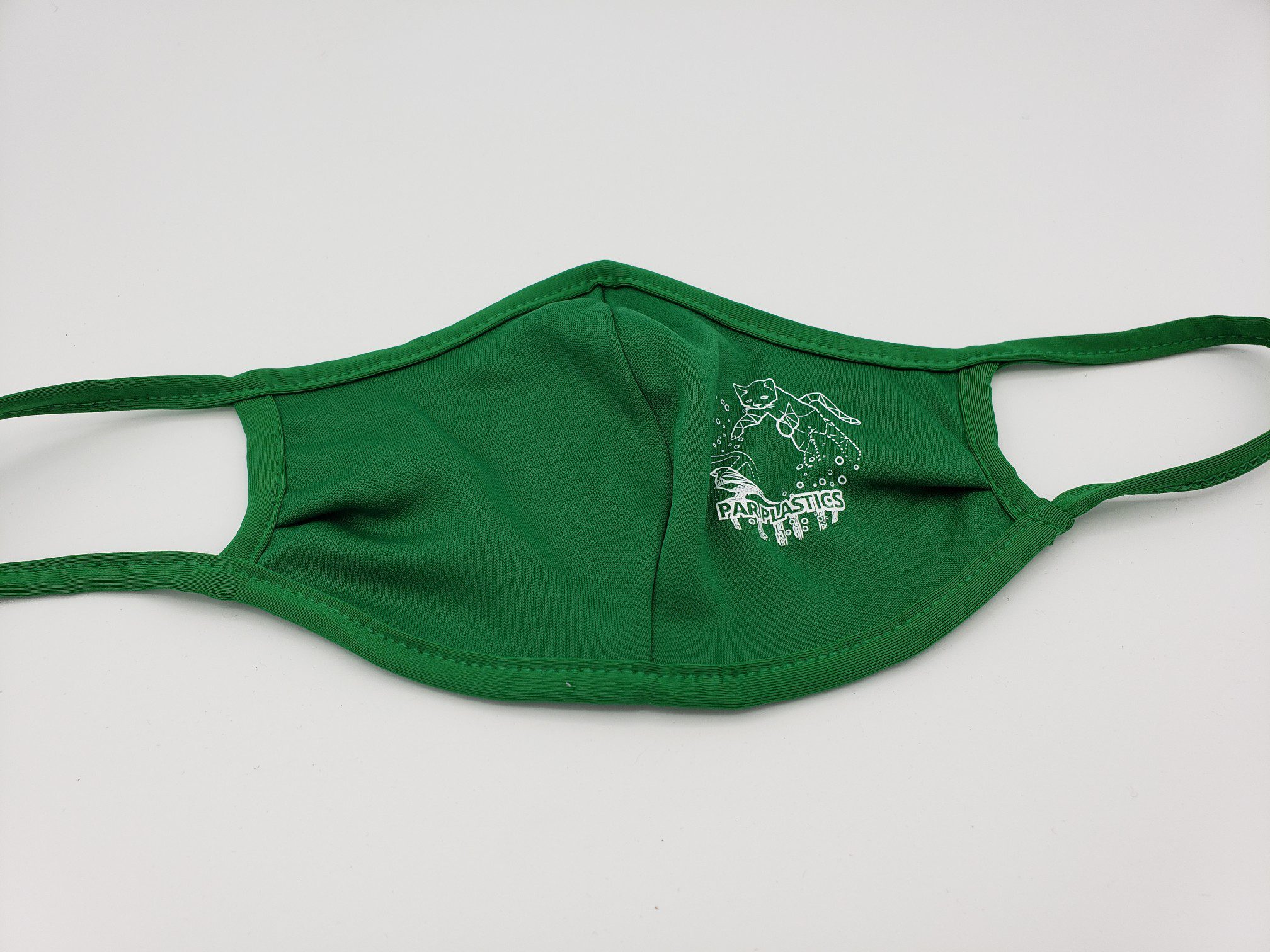 Par Plastics Power Kitty face masks disc golf disc back view