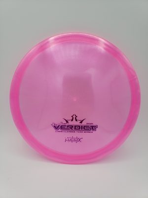 Dynamic Discs Lucid-X Glimmer Verdict Chris Clemons 2021 Team Series V1 disc golf disc front view