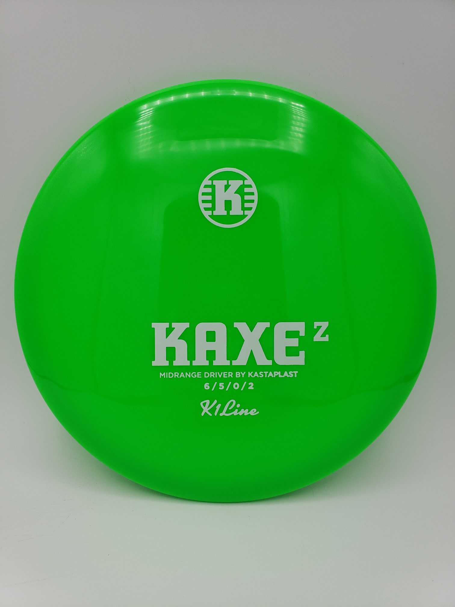 Kastaplast K1 Kaxe Z poison green disc golf disc front view