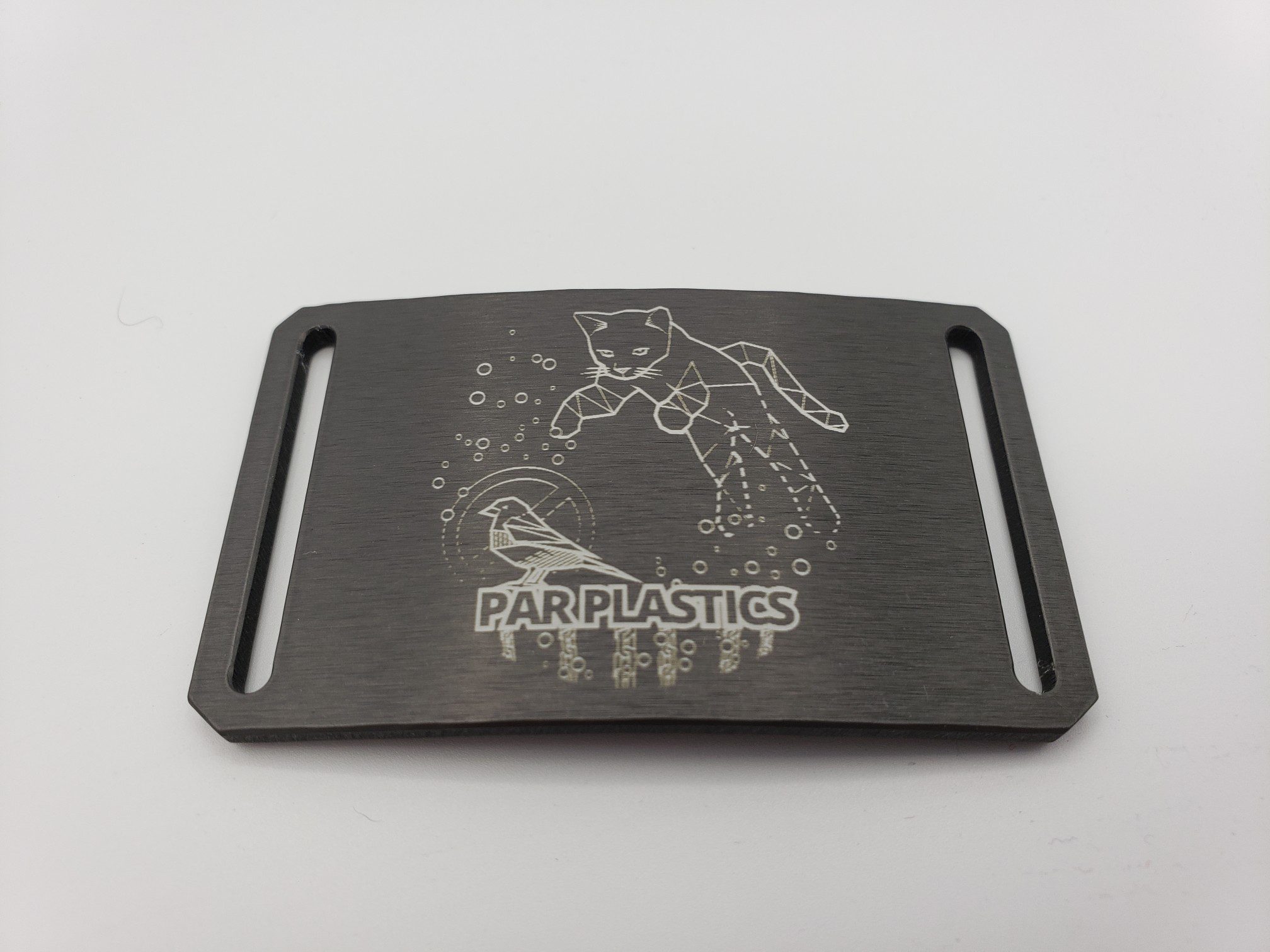 Grip6 Belt Buckles straps sold separately disc golf disc back view