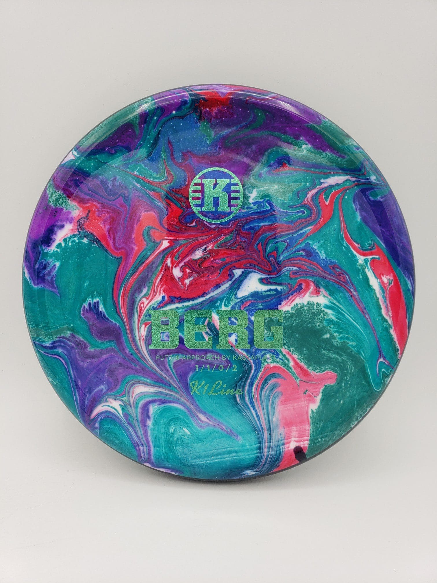 Mad Hatter Dyes volume 1 disc golf disc top view