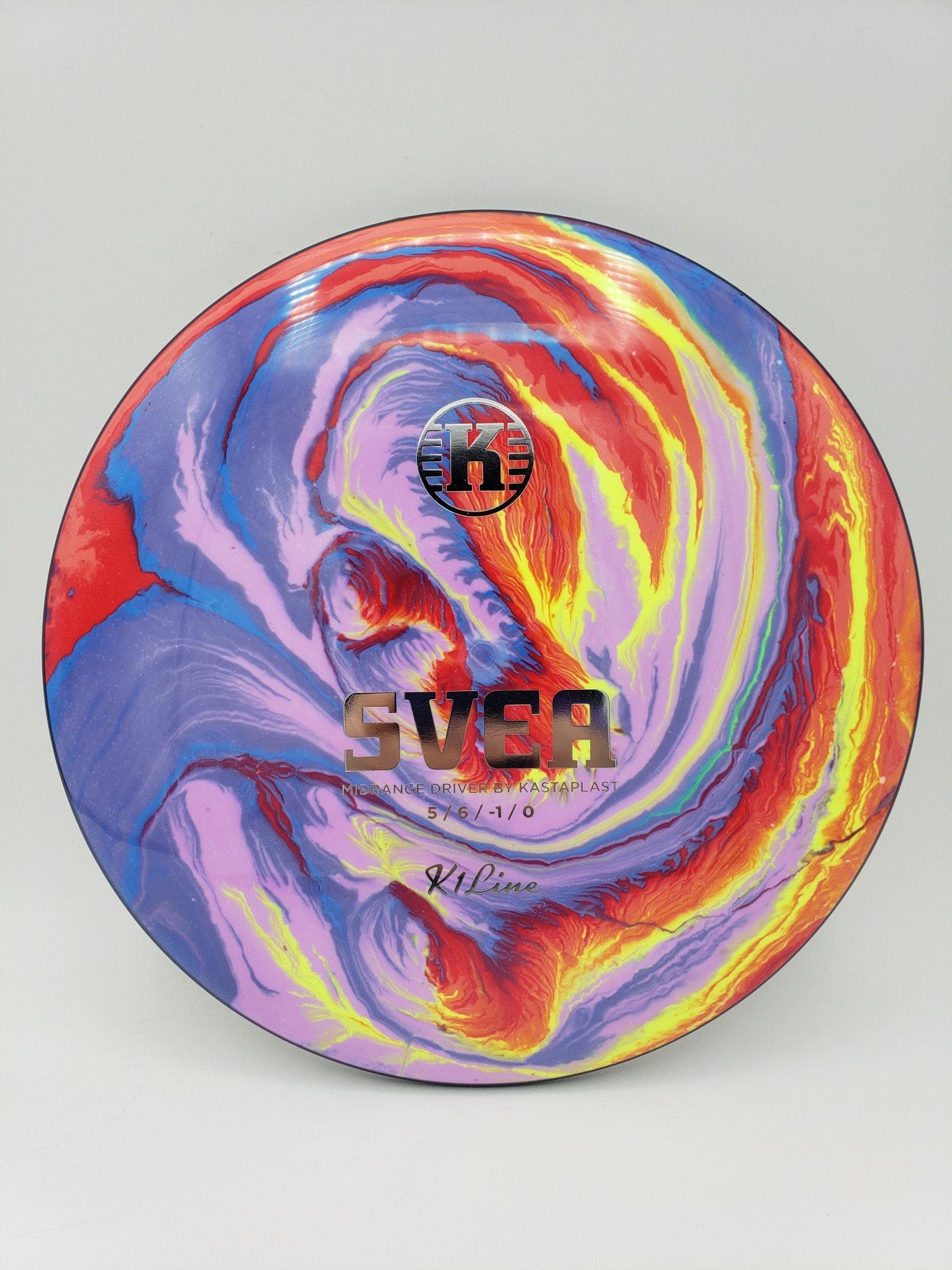 Mad Hatter Dyes volume 1 disc golf disc front view
