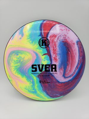 Mad Hatter Dyes volume 1 disc golf disc back view
