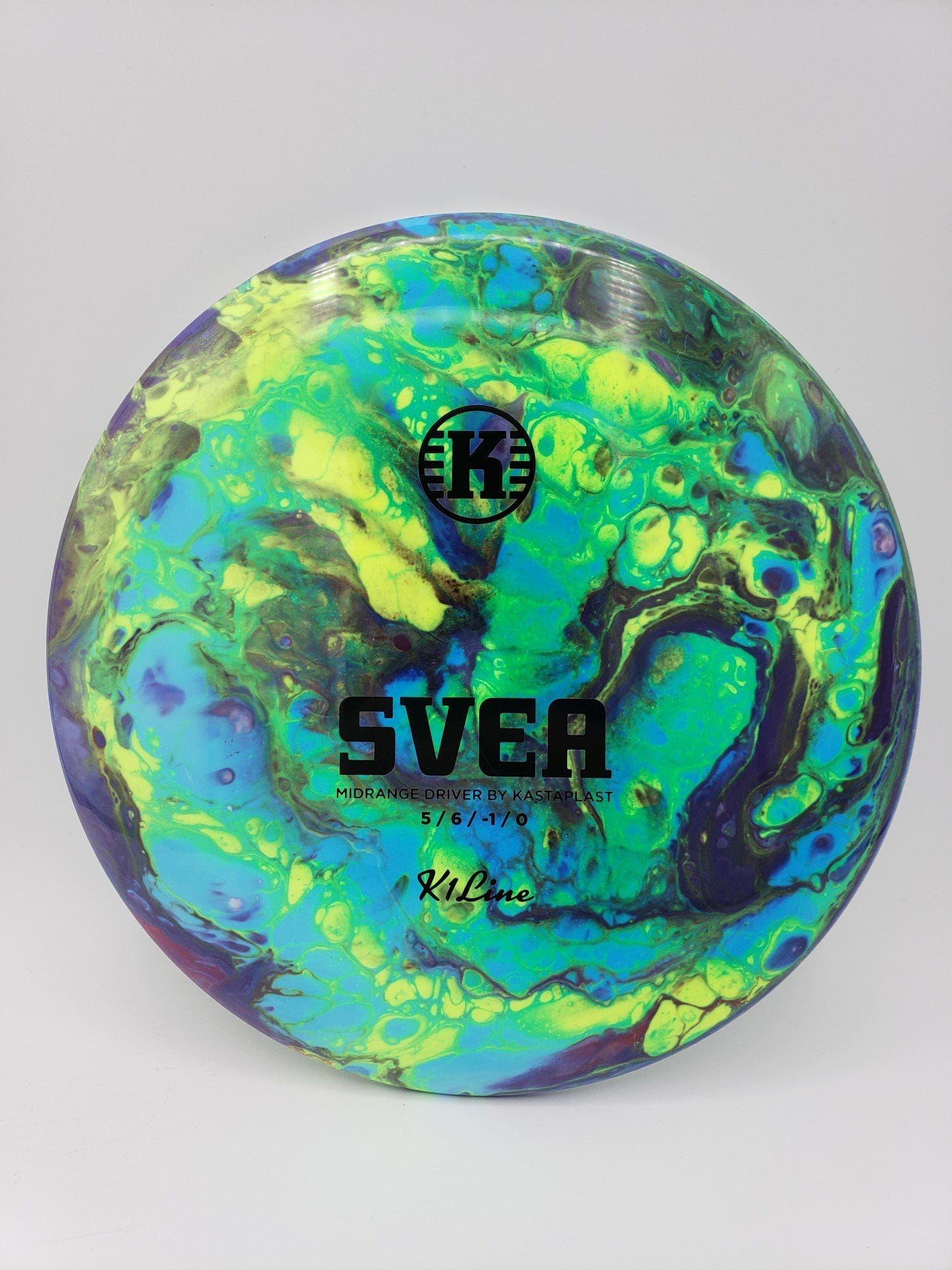 Lucky Dyes volume 2 disc golf disc side view