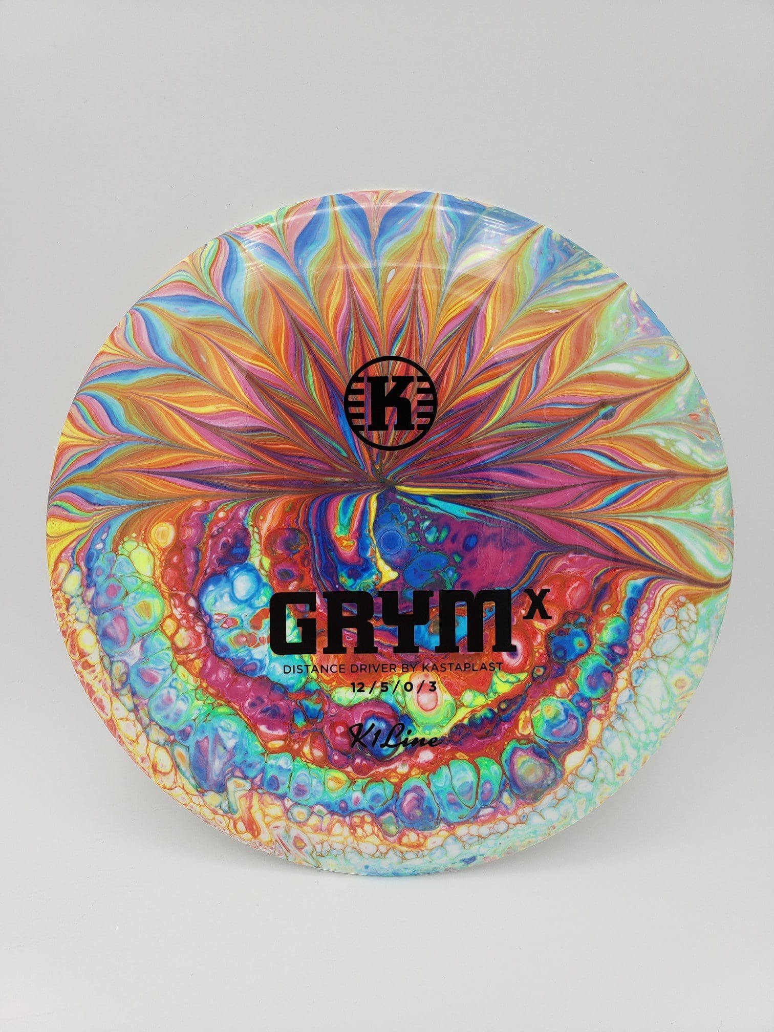 Lucky Dyes volume 2 disc golf disc top view