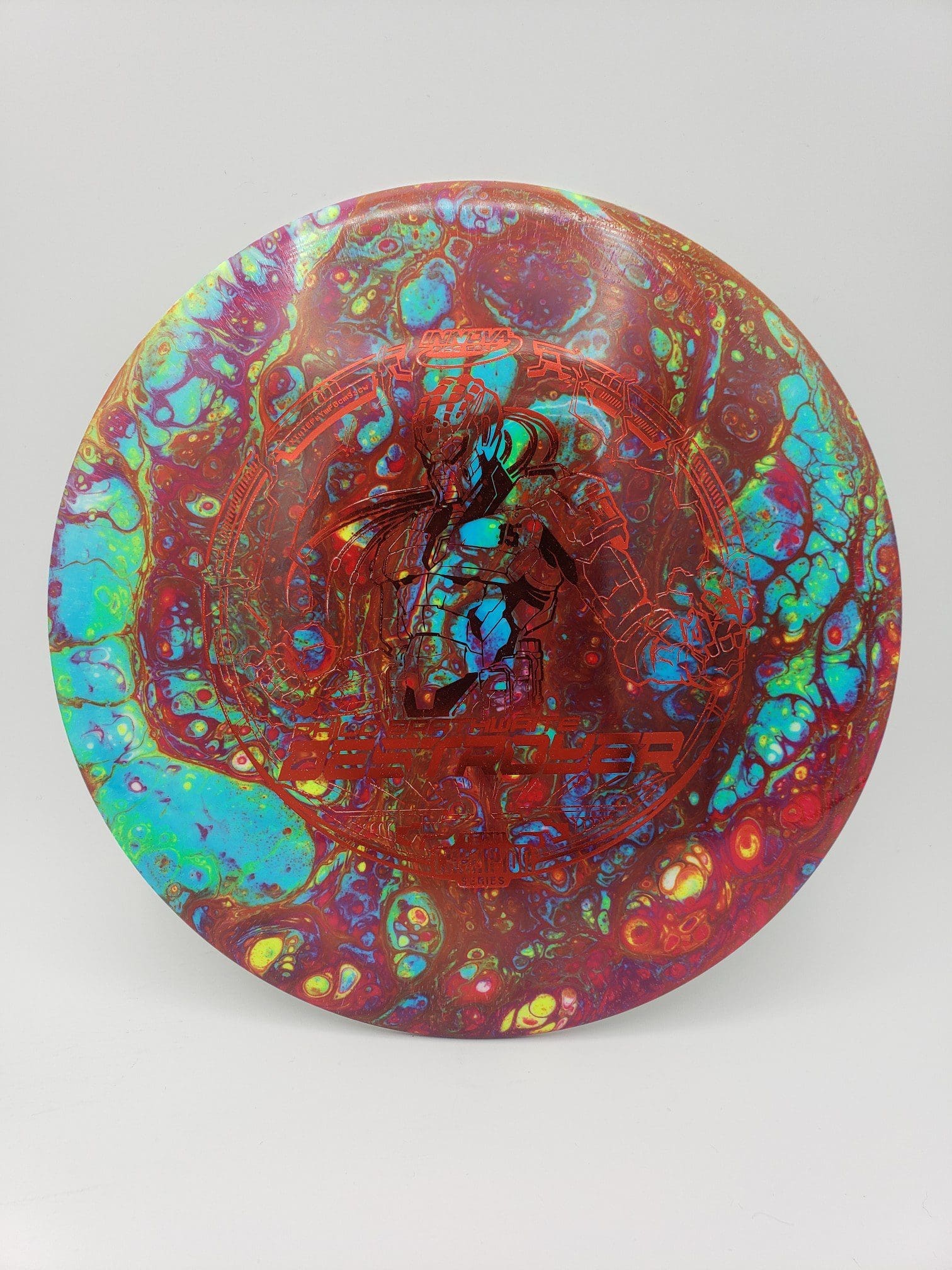 Lucky Dyes volume 2 disc golf disc top view