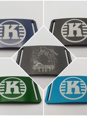 Grip6 Belt Buckles straps sold separately disc golf disc front view