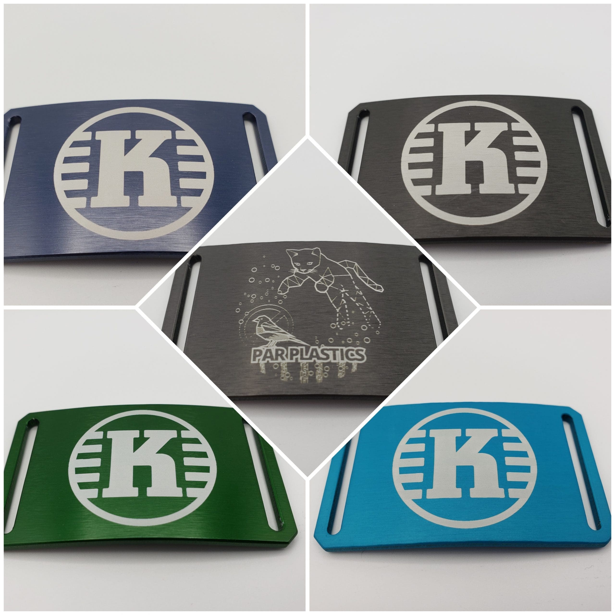 Grip6 Belt Buckles straps sold separately disc golf disc front view