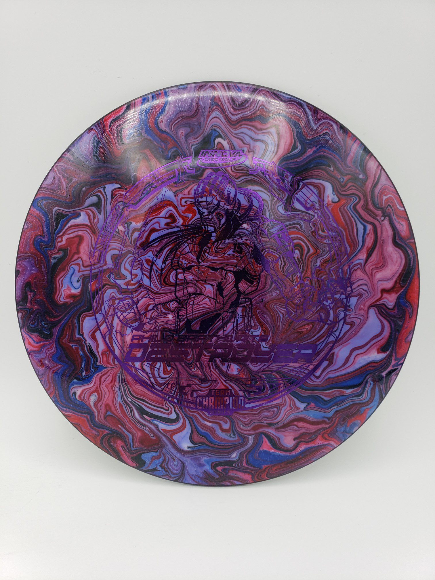 Pipedreamer Customs volume 3 disc golf disc back view