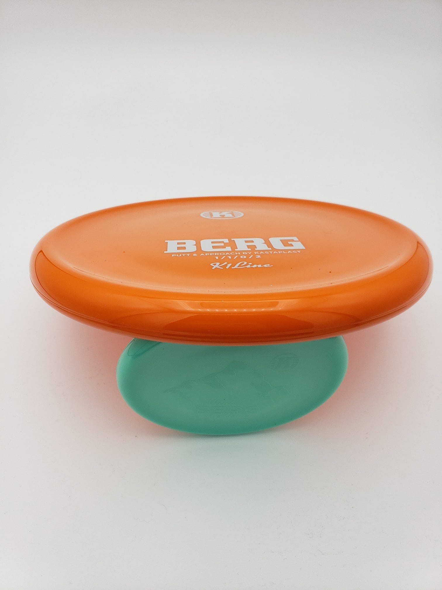 Kastaplast K1 Berg orange disc golf disc back view