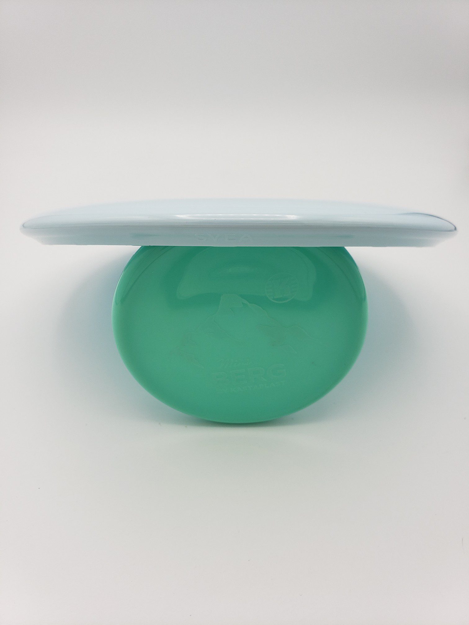 Kastaplast K1 Svea baby blue disc golf disc back view