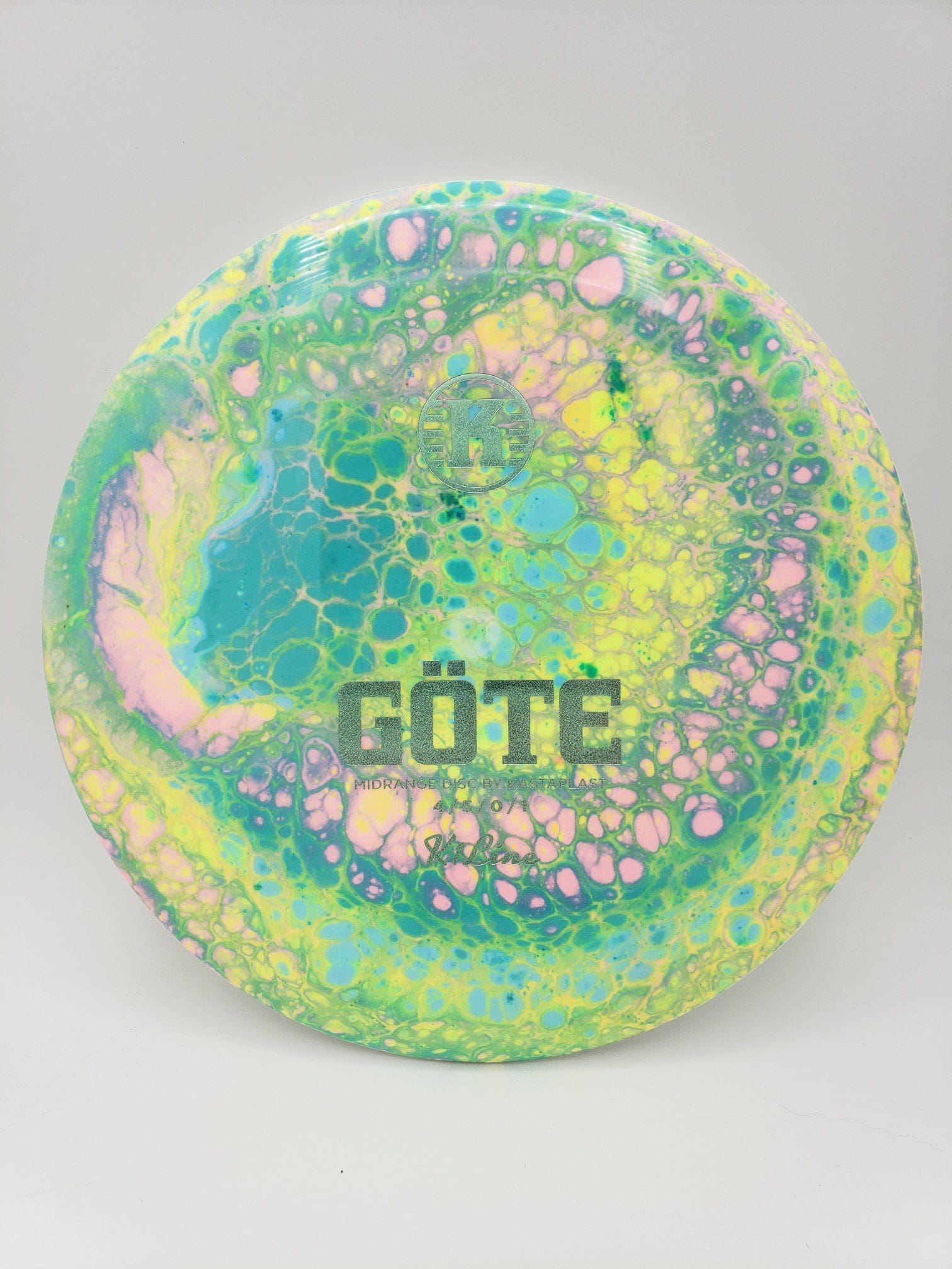Wicked Wizard Dyes volume 1 disc golf disc side view