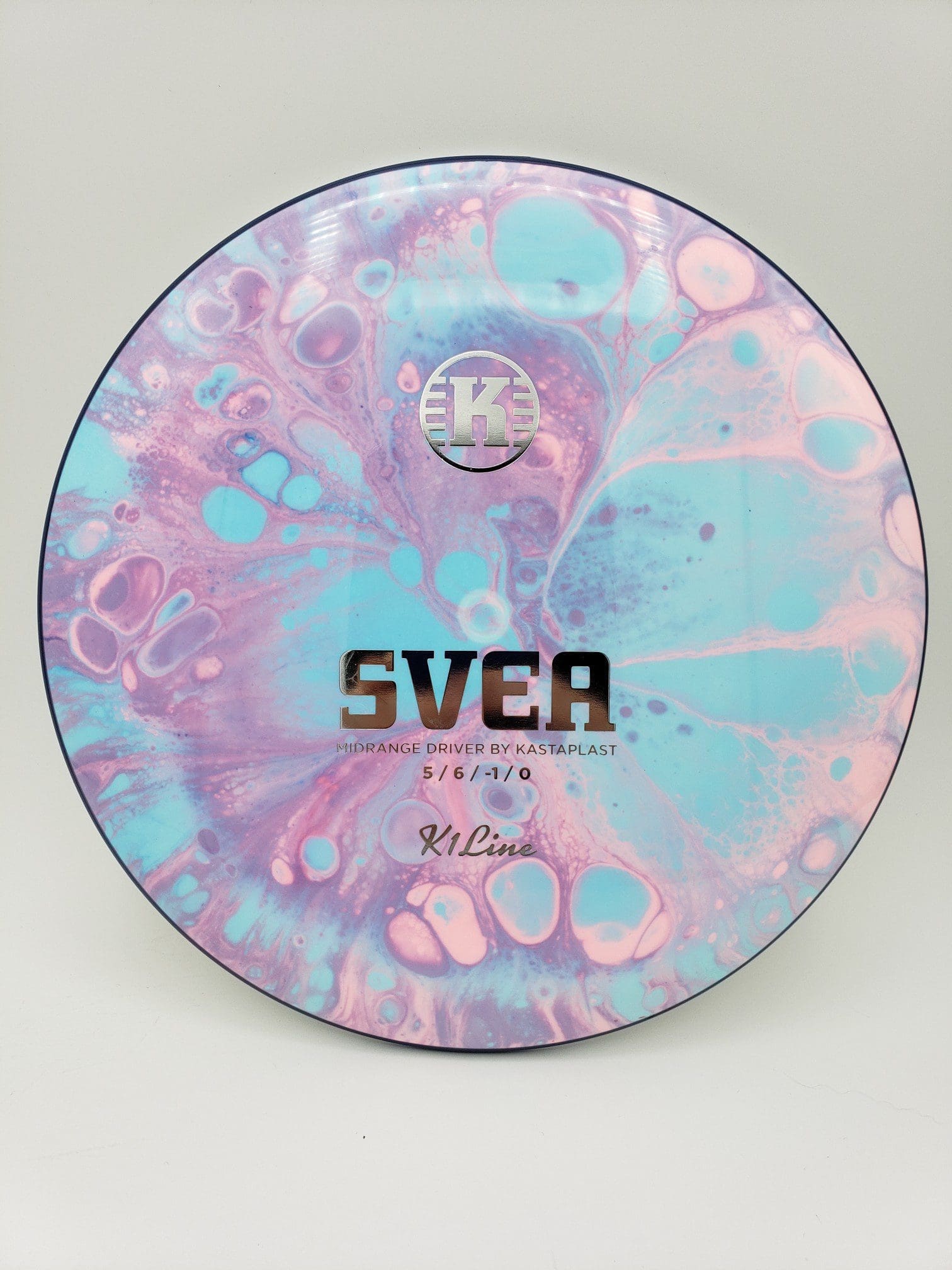 Wicked Wizard Dyes volume 1 disc golf disc top view