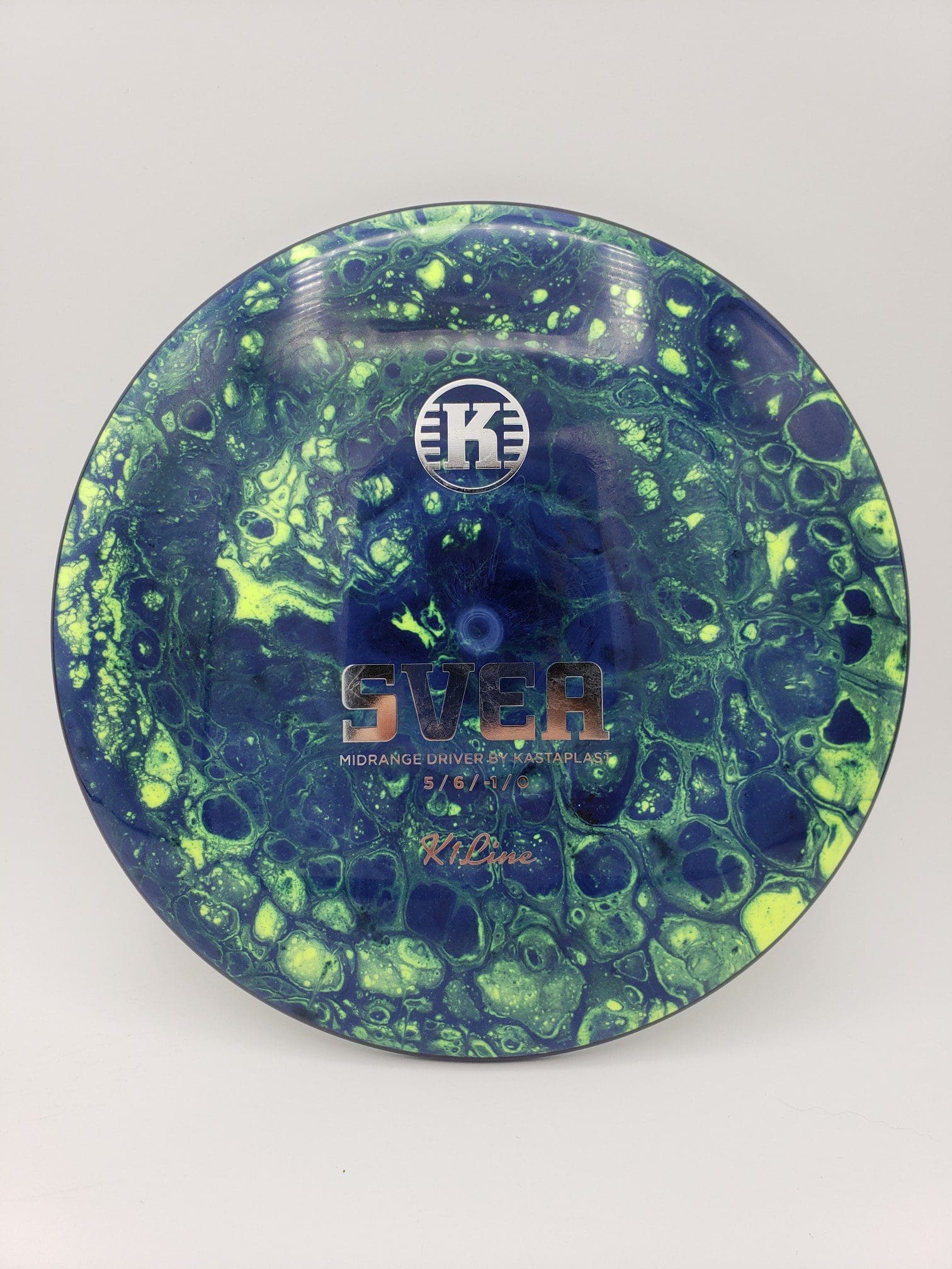 Wicked Wizard Dyes volume 1 disc golf disc front view