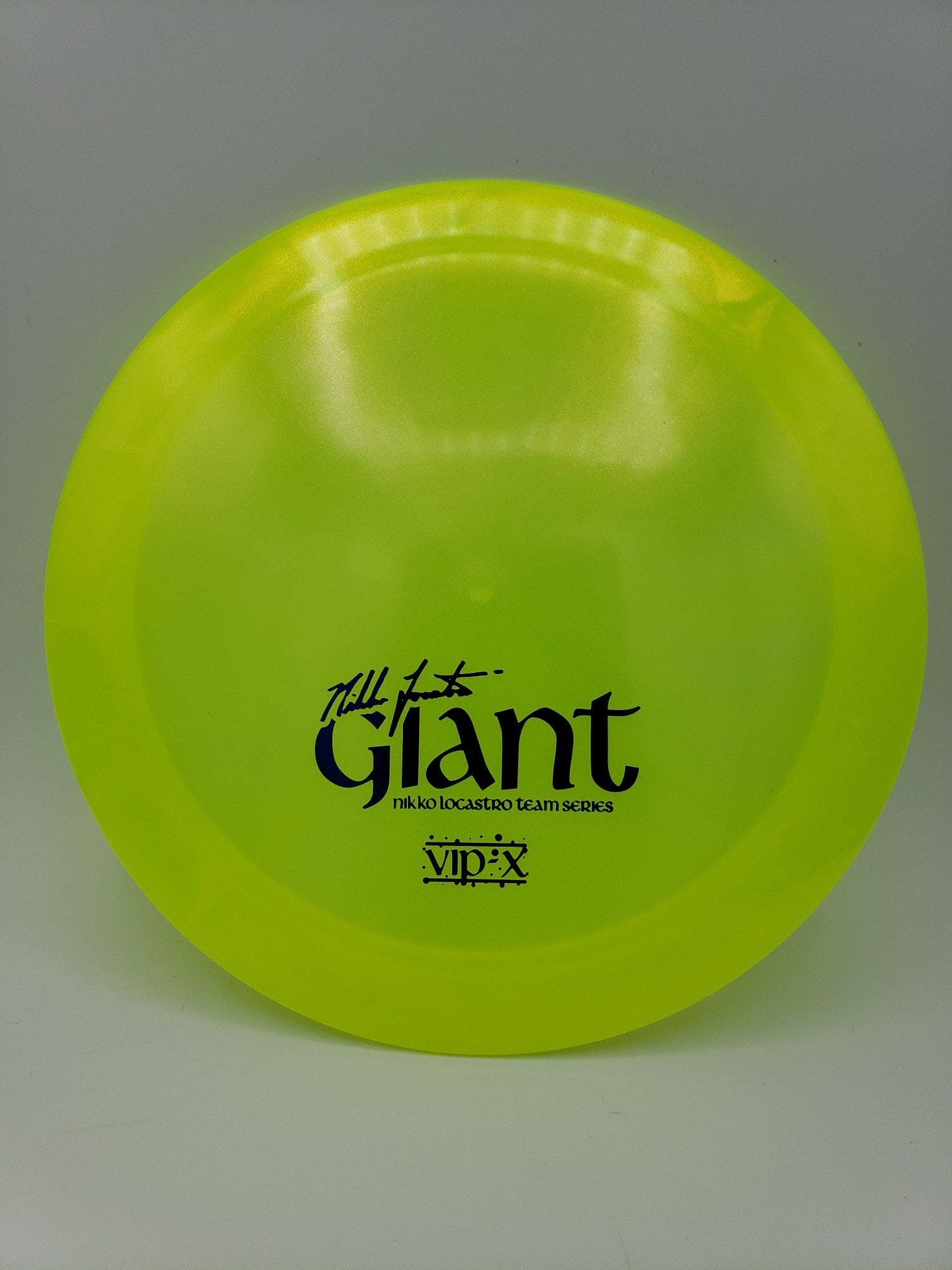 Westside VIP-X Glimmer Giant Nikko Locastro 2021 Team Series V1 disc golf disc front view